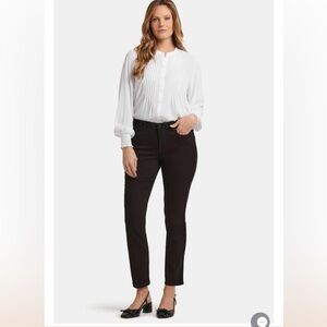 NYDJ Sheri Slim Black Lift X Tuck Technology Denim Jeans #PW
